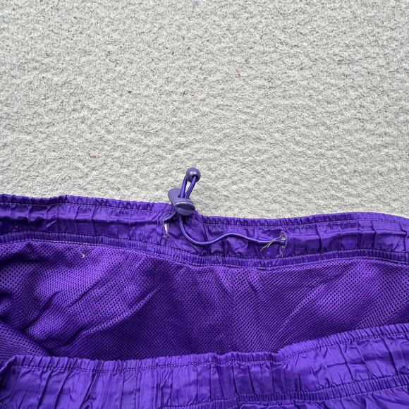 VIntage LSU Tigers BT Player Ripstop Purple Mesh Lined Nylon Pants Mens Medium - Picture 9 of 12